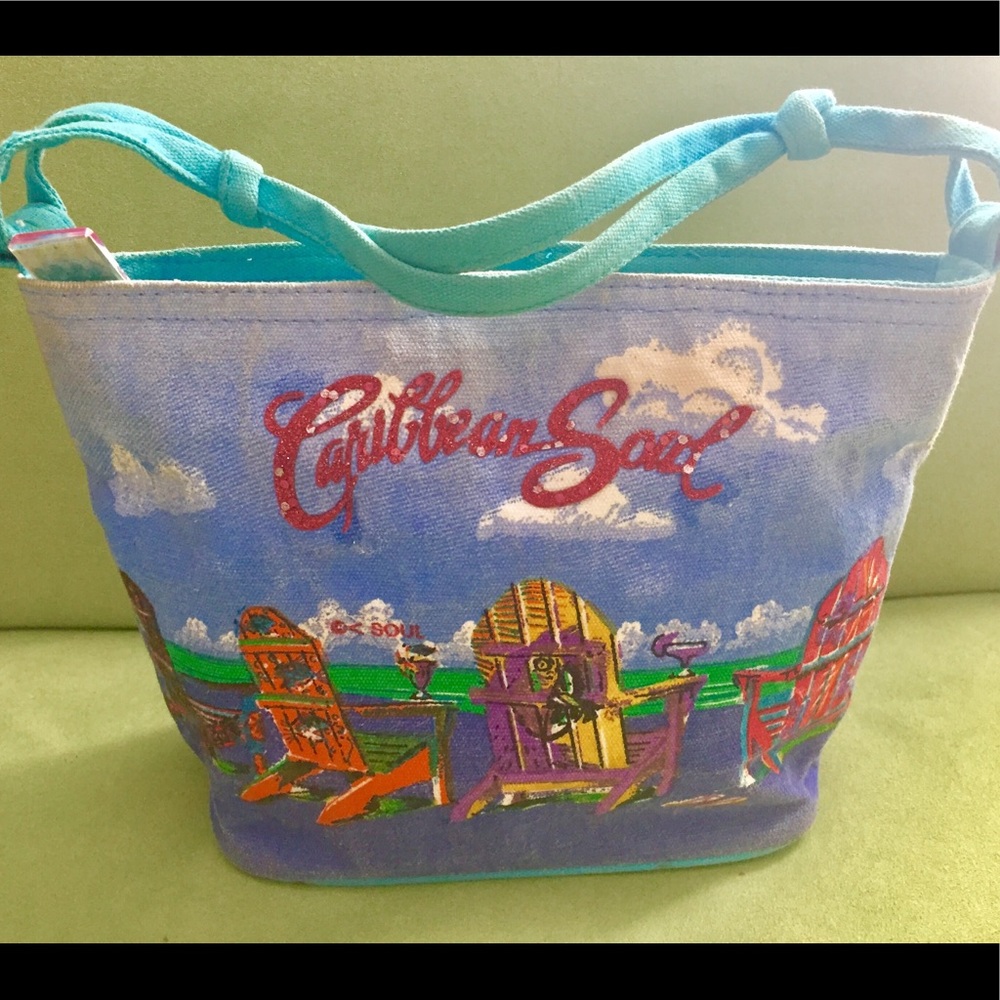Caribbean Soul Cruise, Beach, Vibrant Handbag!